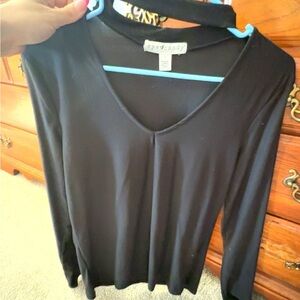 Elegant Black Long Sleeve Top